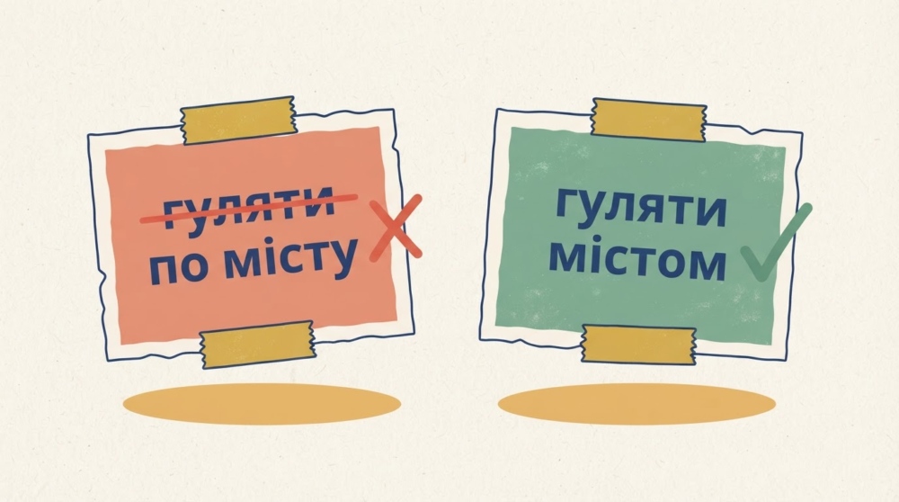 «Гуляти по місту» чи «гуляти містом»: як правильно казати й писати
