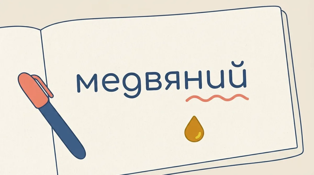 Медвяний з апострофом чи без: правила правопису