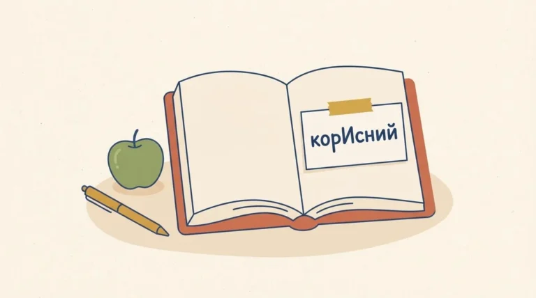 Наголос у слові «корисний» за новим правописом: де ставити та як правильно вживати