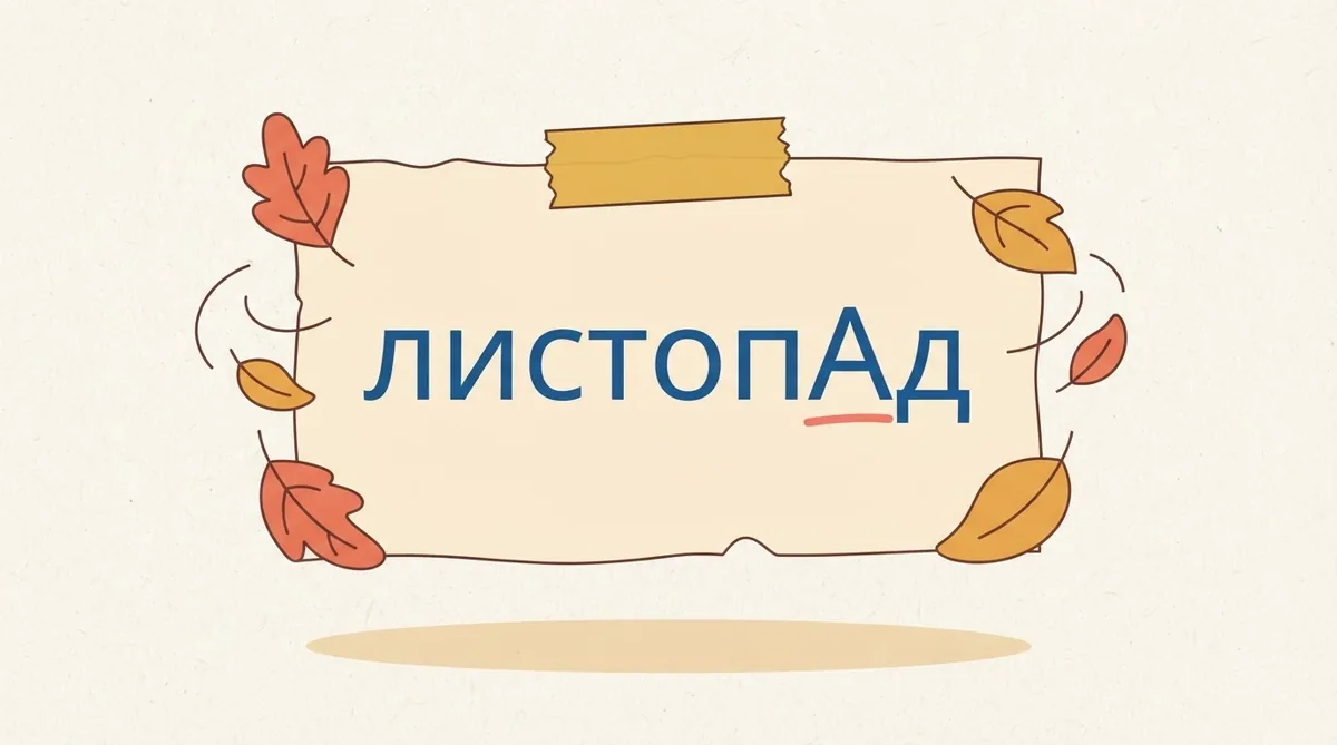 Наголос у слові «листопад» на який склад і чому