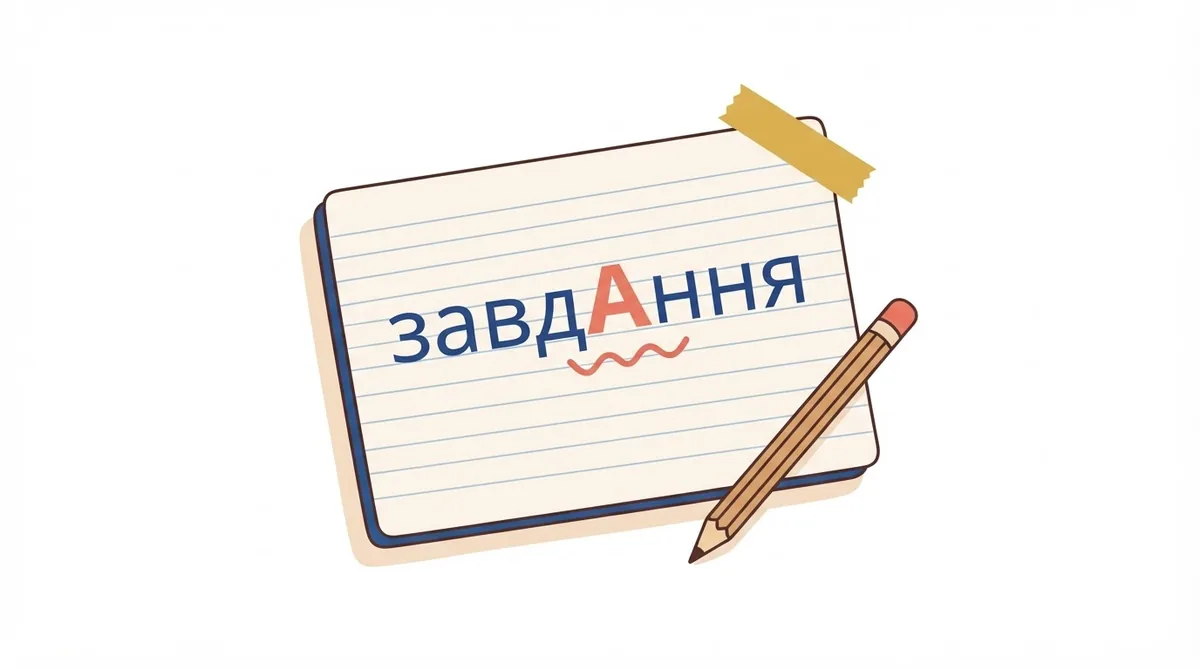 Наголос у слові «завдання»: чому наголошуємо саме другий склад