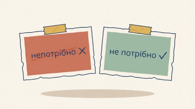 «Не потрібно» чи «непотрібно»: як правильно писати