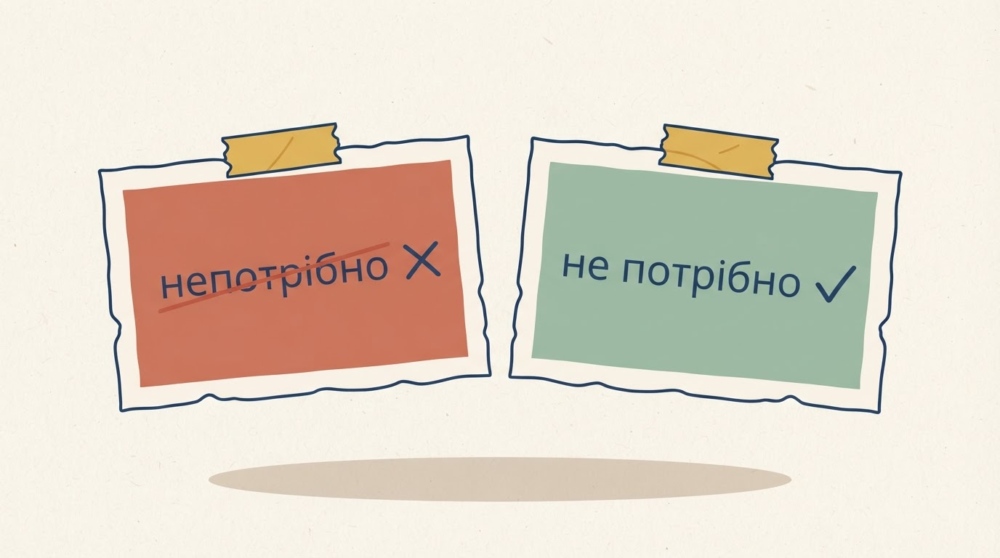 «Не потрібно» чи «непотрібно»: як правильно писати