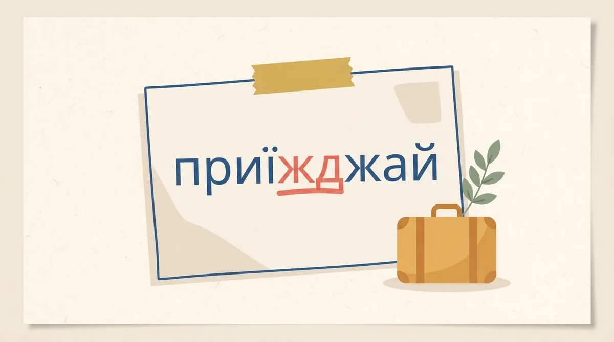 Приїжджай чи приїзджай: як правильно писати та як не сплутати з «приїзди»