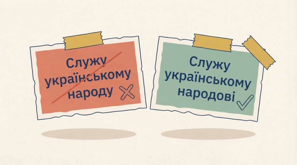 «Служу українському народові» чи «народу»: як правильно казати