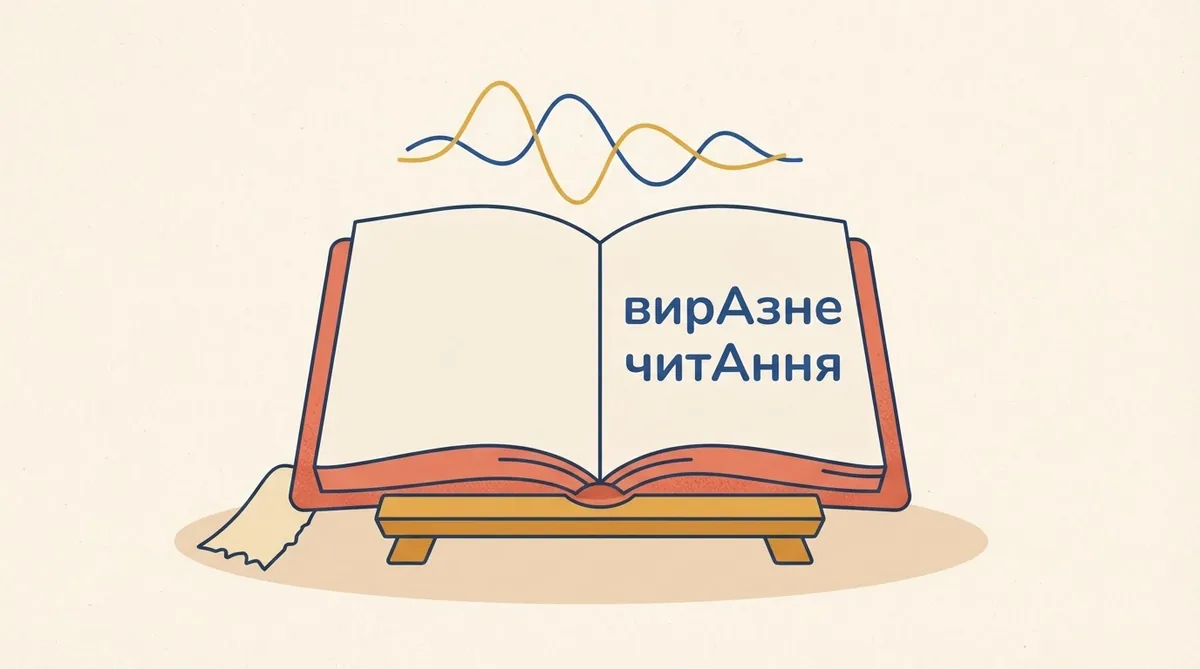 У сполученні «виразне читання» наголос падає на який склад?