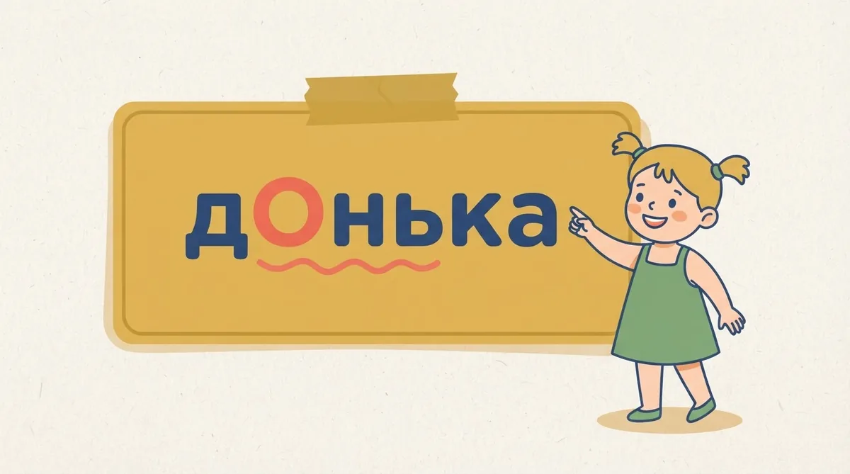 У слові «донька» наголос завжди на першому складі