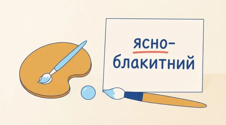 За правописом ясно-блакитний пишемо через дефіс