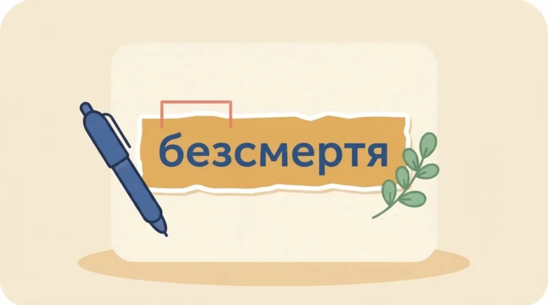 За правилами правопису «безсмертя» пишемо з префіксом без-