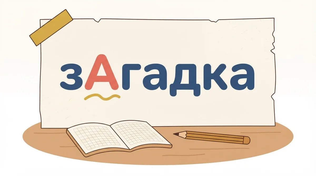 Наголос у слові ЗАГАДКА: 2 способи запам’ятати
