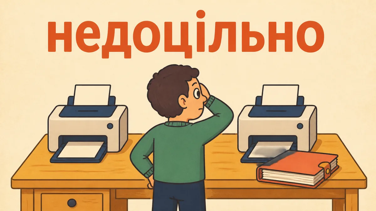 НЕДОЦІЛЬНО: разом чи окремо і чим замінити це слово