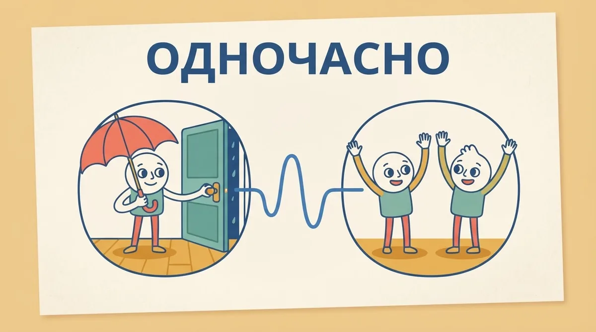 Синонім до слова «одночасно»: які є синоніми та як правильно їх вживати