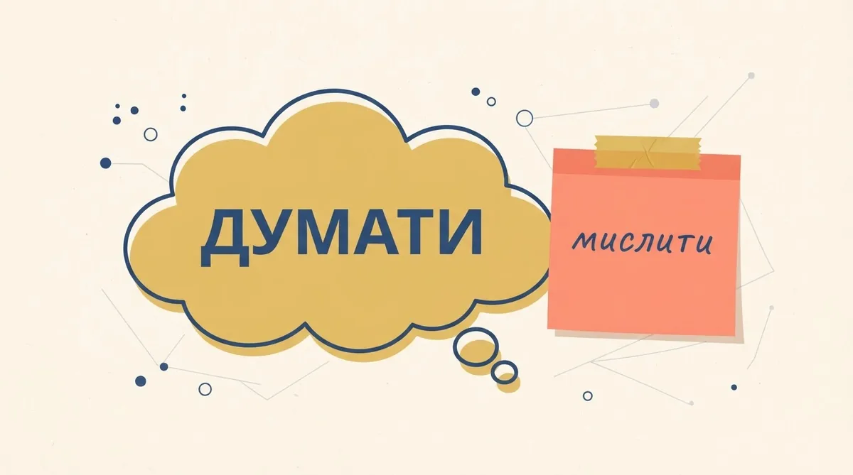Синонім до слова ДУМАТИ та як його замінити за значенням?