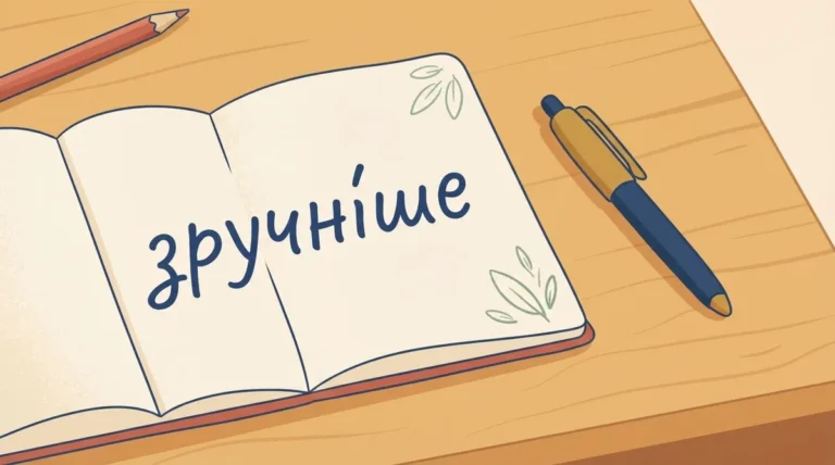 Наголос у слові ЗРУЧНІШЕ: просте правило для бездоганної вимови